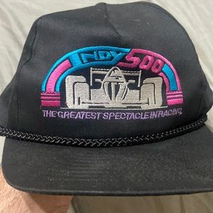 Vintage, Indy500 snap back hat, bil is starting to crunch but flat